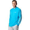 Columbia Men’s PFG Terminal Tackle Hoodie(Ocean Blue/White Logo)