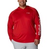 Columbia Men’s PFG Terminal Tackle Hoodie(Red Spark/White Logo)