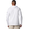 Columbia Men’s PFG Terminal Tackle Hoodie(White/Nightshade Logo)