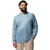 Columbia Men’s PFG Terminal Tackle Long Sleeve Shirt(Dockside Blue Heather/Collegiate Navy)