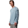 Columbia Men’s PFG Terminal Tackle Long Sleeve Shirt(Dockside Blue Heather/Collegiate Navy)
