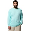Columbia Men’s PFG Terminal Tackle Long Sleeve Shirt(Gulf Stream/White Logo)