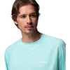 Columbia Men’s PFG Terminal Tackle Long Sleeve Shirt(Gulf Stream/White Logo)