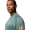 Columbia Men’s PFG Terminal Tackle Long Sleeve Shirt(Metal Heather/Light Camel Logo)