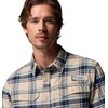 Columbia Men’s Pfg Topwater Tech Flannel(Ancient Fossil Reel Plaid)