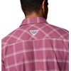 Columbia Men’s Pfg Topwater Tech Flannel(Antique Mauve Waterline Windowpane)