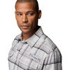 Columbia Men’s Pfg Topwater Tech Flannel(Cool Grey Reel Plaid)