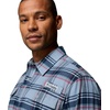 Columbia Men’s Pfg Topwater Tech Flannel(Dockside Blue Reel Plaid)