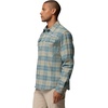 Columbia Men’s Pfg Topwater Tech Flannel(Metal Sheer Plaid)