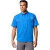 Columbia Men’s PFG Backwater Short Sleeve Shirt(Vivid Blue)