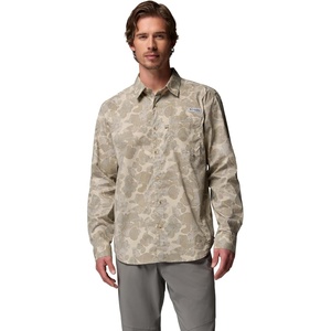 Columbia Men’s PFG Harbor Peak Long Sleeve Shirt(Fossil Deltawoods)