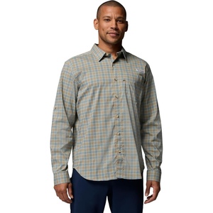 Columbia Men’s PFG Harbor Peak Long Sleeve Shirt(Niagara Dock Plaid)