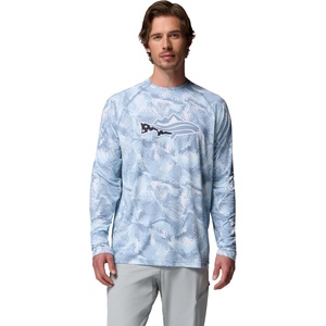 Columbia Men’s PFG Solar Stream II Graphic Long Sleeve(Dockside Blue Watercover)