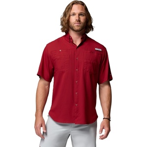 Columbia Men’s PFG Tamiami II Short Sleeve Fishing Shirt(Beet)