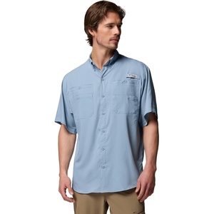 Columbia Men’s PFG Tamiami II Short Sleeve Fishing Shirt(Dockside Blue)