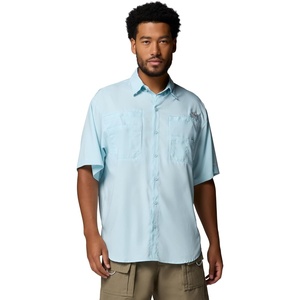 Columbia Men’s PFG Tamiami II Short Sleeve Fishing Shirt(Marine Light)
