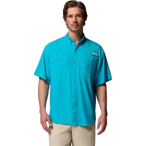 Columbia Men’s PFG Tamiami II Short Sleeve Fishing Shirt(Ocean Teal)