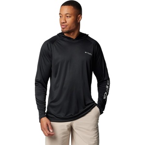 Columbia Men’s PFG Terminal Tackle Hoodie(Black/Cool Grey Logo)