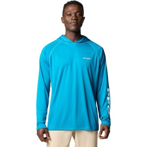 Columbia Men’s PFG Terminal Tackle Hoodie(Blue Echo/White Logo)