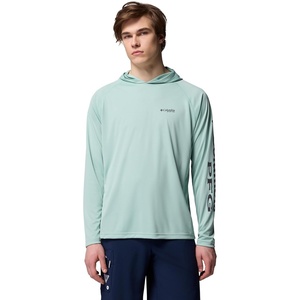 Columbia Men’s PFG Terminal Tackle Hoodie(Misty Jade/Shark Logo)