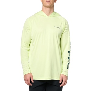 Columbia Men’s PFG Terminal Tackle Hoodie(Spring Yellow/Midnight Teal Logo)