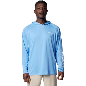 Columbia Men’s PFG Terminal Tackle Hoodie(White Cap/White Logo)