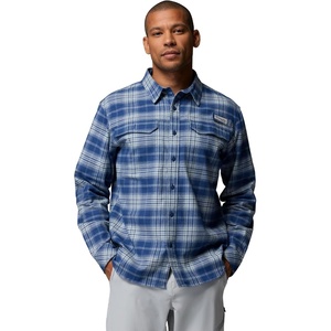 Columbia Men’s Pfg Topwater Tech Flannel(Carbon Sheer Plaid)
