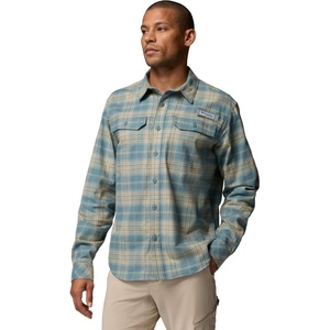 Columbia Men’s Pfg Topwater Tech Flannel(Metal Sheer Plaid)