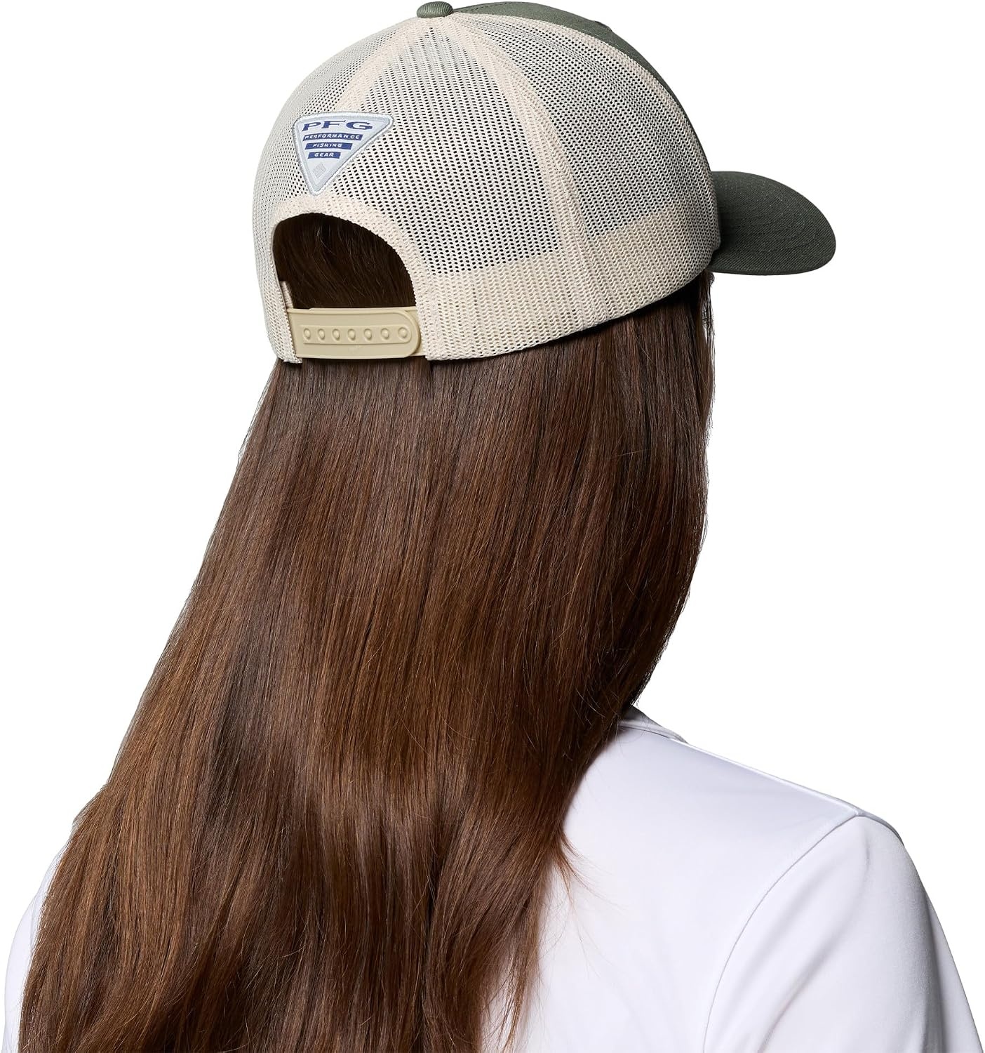 image:imageColumbia PFG Logo Mesh Ball CapCypressDark StoneMarlin