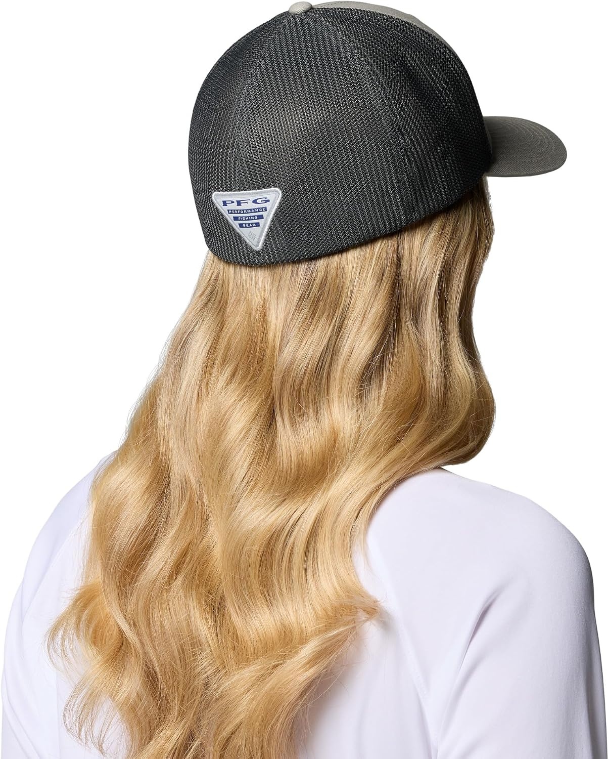 image:imageColumbia PFG Logo Mesh Ball CapGrey GreenGrillBass