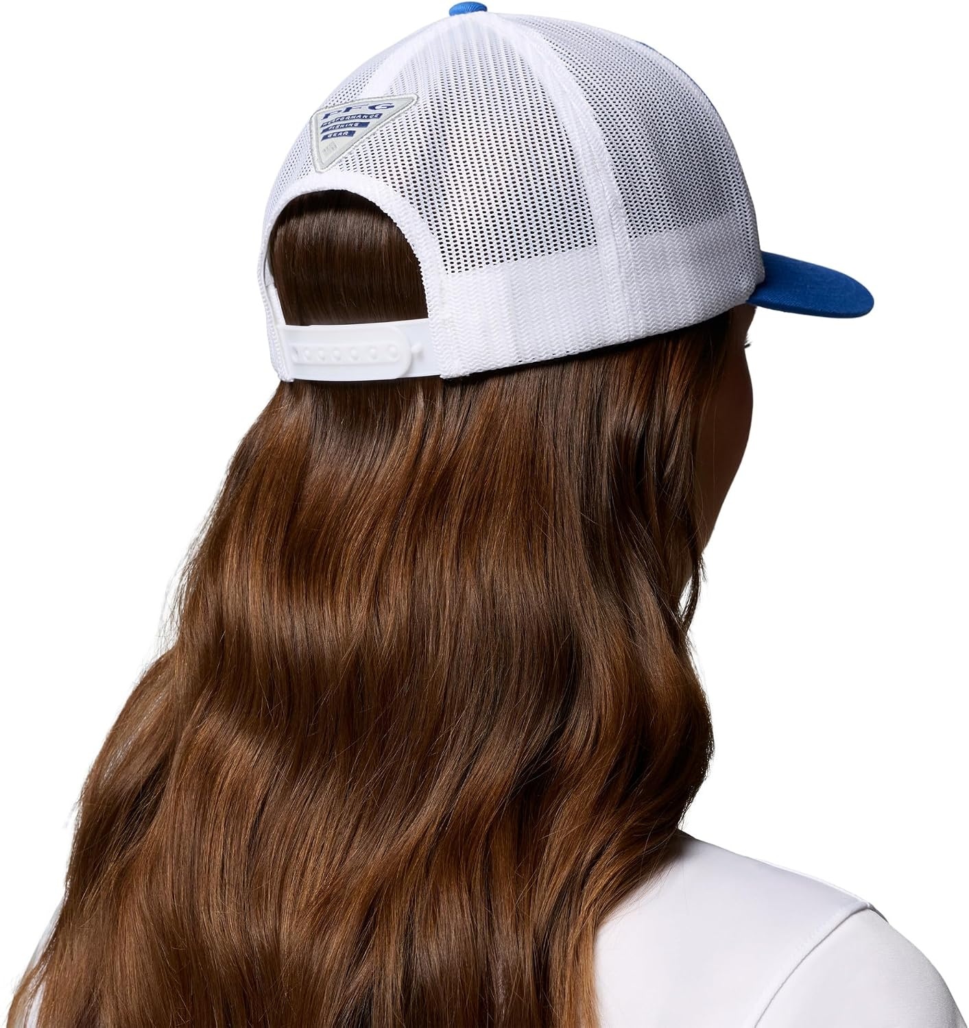 image:imageColumbia PFG Logo Mesh Ball CapVivid BluePfg Stacked Logo