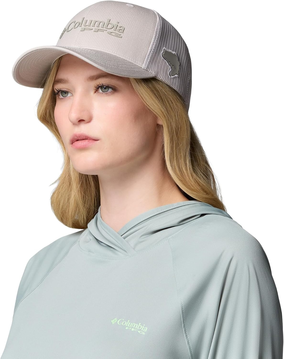 image:imageColumbia Unisex Adult PFG Logo Mesh Ball CapLight CloudBass