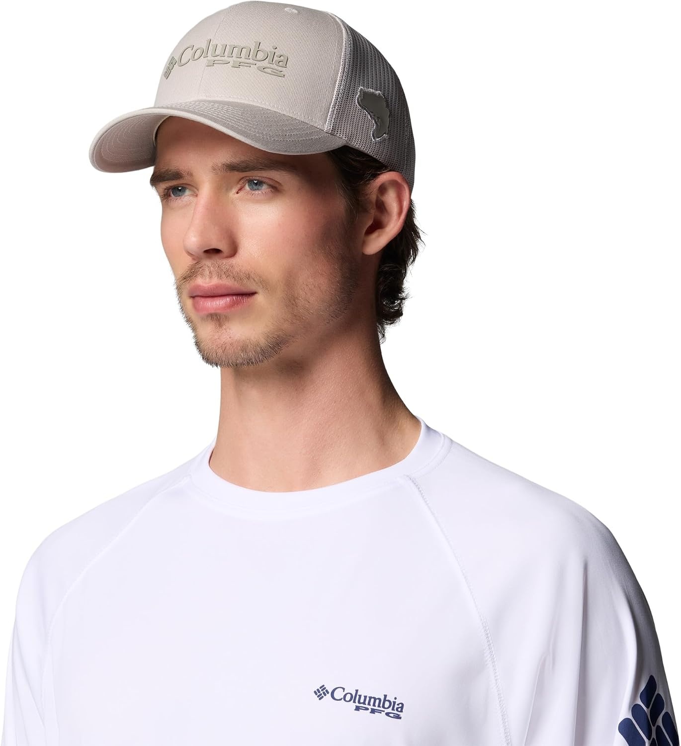 image:imageColumbia Unisex Adult PFG Logo Mesh Ball CapLight CloudBass