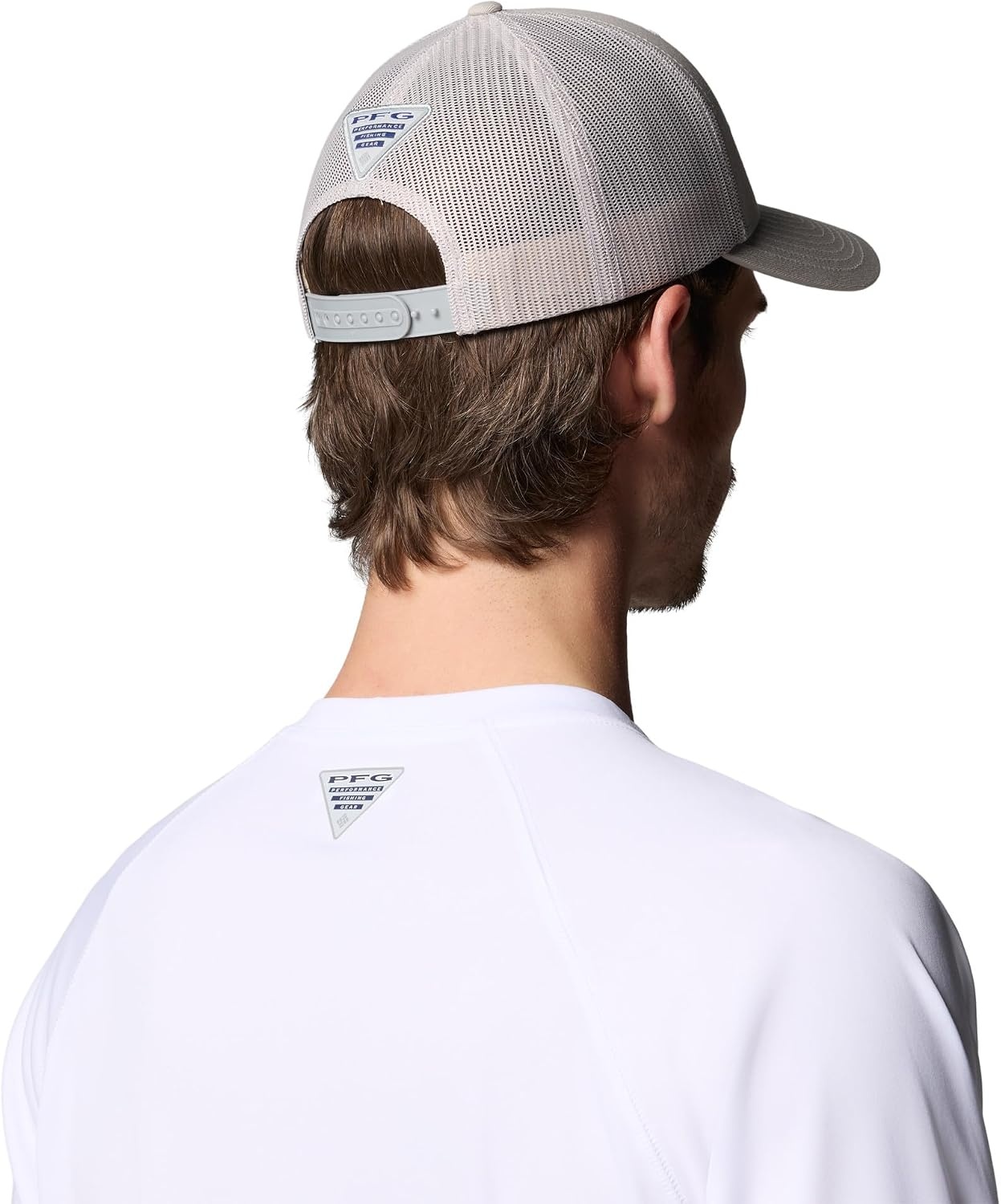 image:imageColumbia Unisex Adult PFG Logo Mesh Ball CapLight CloudBass