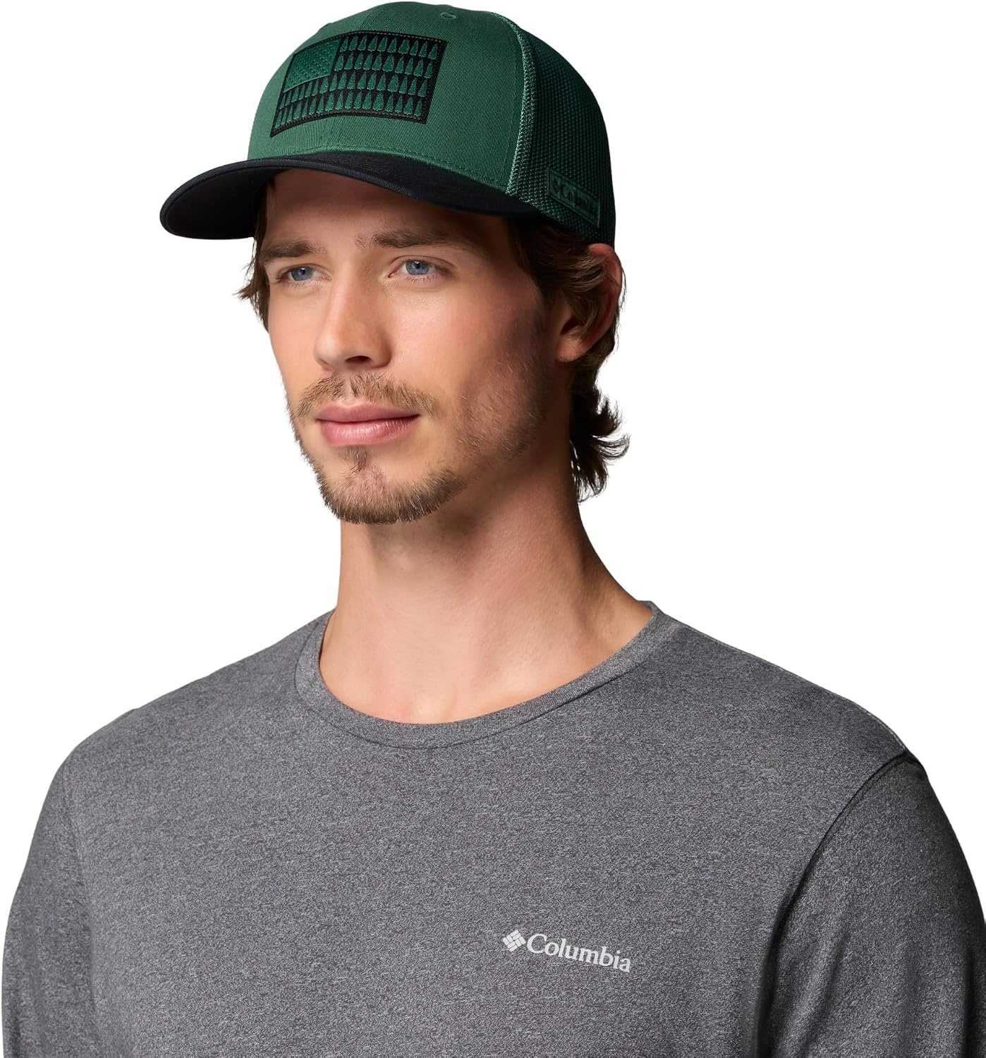 image:imageColumbia Unisex Adult PFG Logo Mesh Ball CapRain ForestBlack
