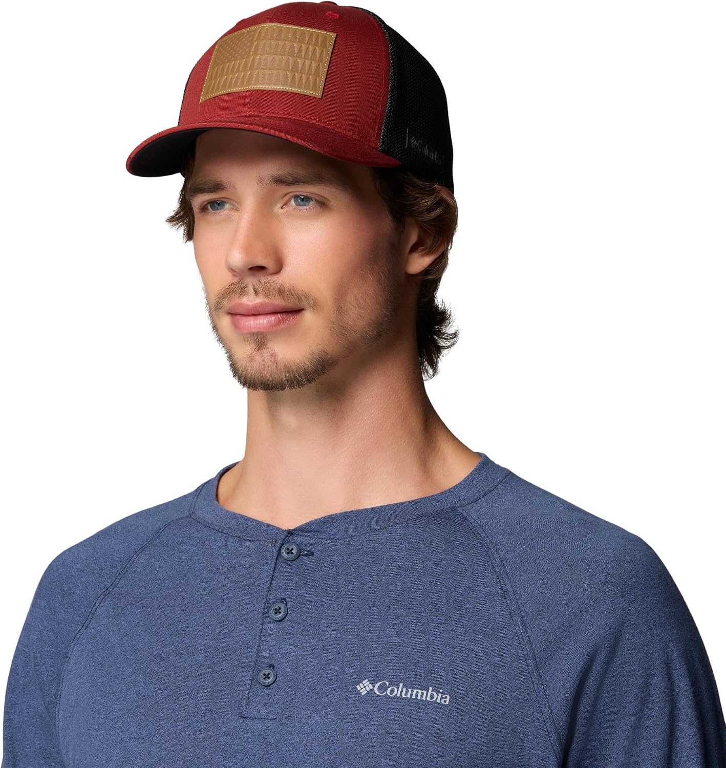 image:imageColumbia Unisex Adult PFG Logo Mesh Ball CapRed OxideBlack