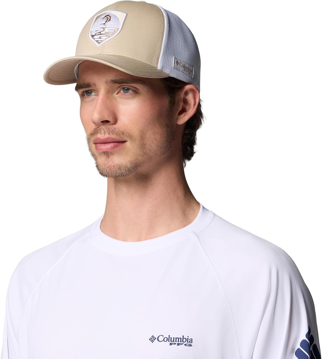 image:imageColumbia Unisex PFG Icon Mesh Ball CapAncient FossilJumping Marlin
