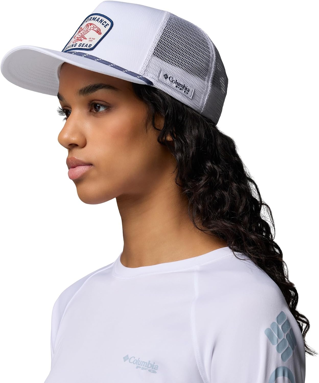 image:imageColumbia Unisex PFG Uncharted II Snap BackWhiteOsprey Patch
