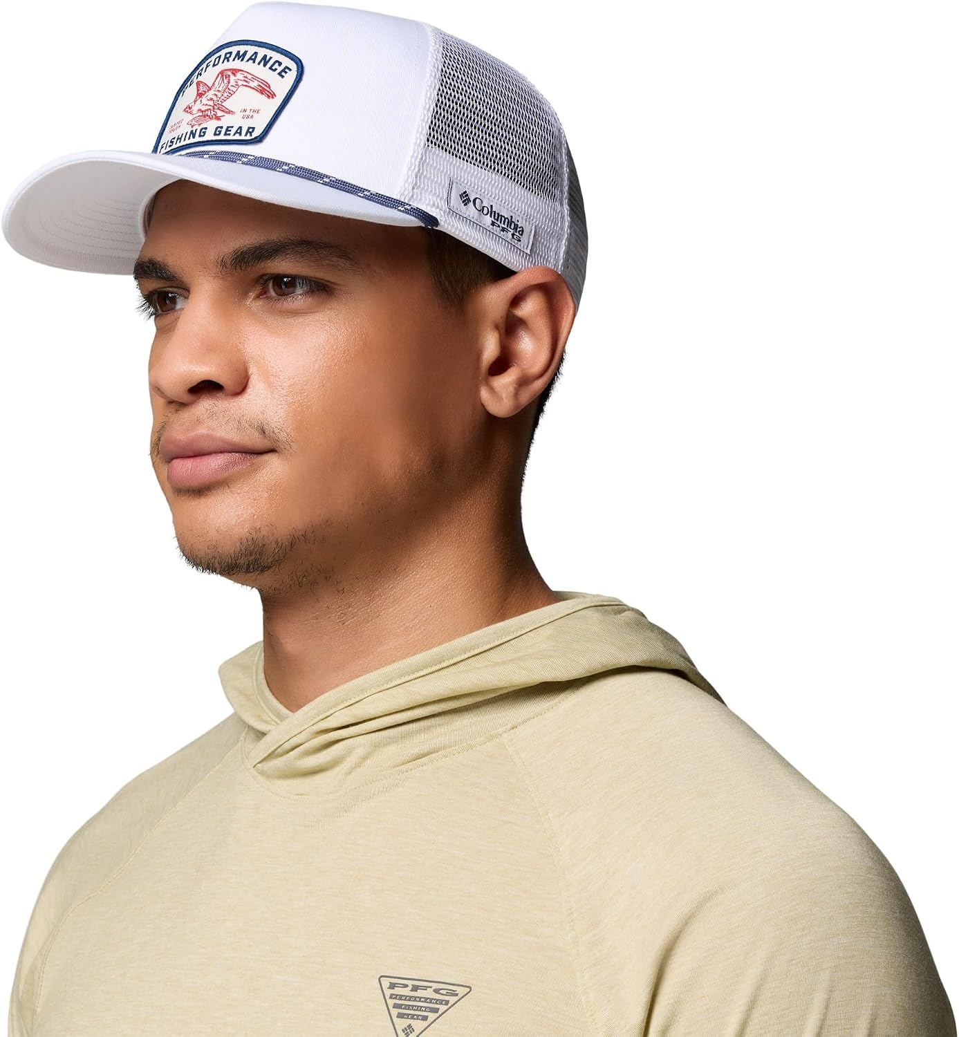 image:imageColumbia Unisex PFG Uncharted II Snap BackWhiteOsprey Patch
