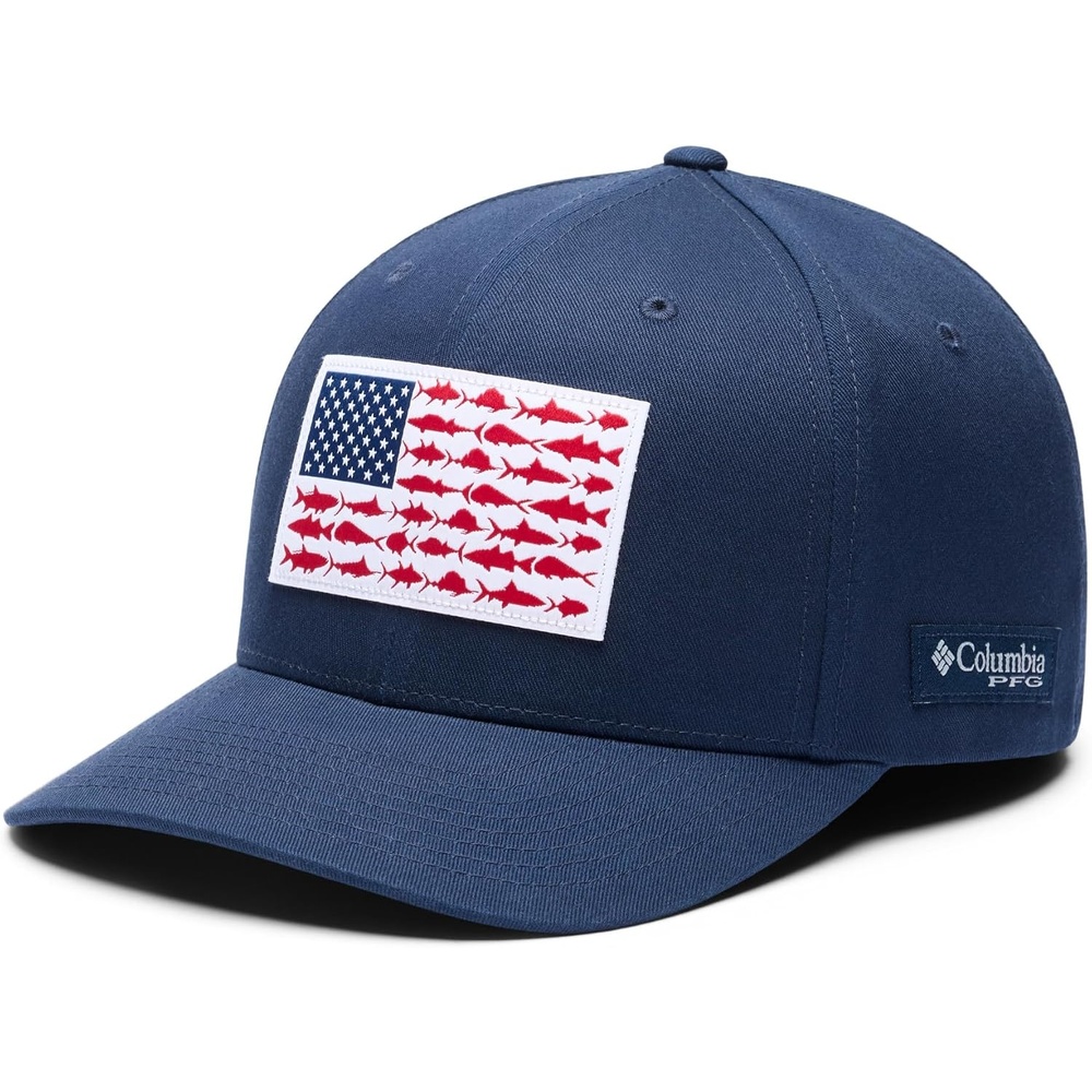 image:imageColumbia Unisex Adult PFG Ball CapCollegiate NavyFish Flag