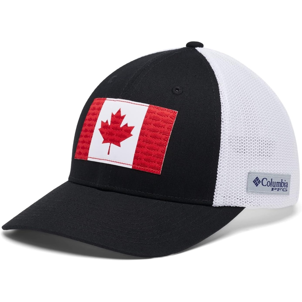 image:imageColumbia Unisex Adult PFG Logo Mesh Ball CapBlackCanada Flag