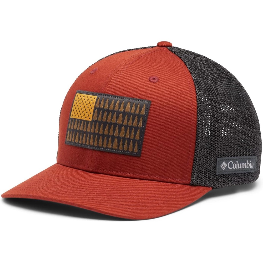 image:imageColumbia Unisex Adult PFG Logo Mesh Ball CapWarp RedShark