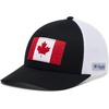 Columbia Unisex Adult PFG Logo Mesh Ball Cap(Black/Canada Flag)