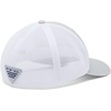 Columbia Unisex Adult PFG Logo Mesh Ball Cap(Cool Grey/White/US Fish Flag)
