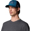 Columbia Unisex Adult PFG Logo Mesh Ball Cap(Phoenix Blue/Collegiate Navy)