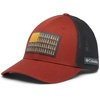 Columbia Unisex Adult PFG Logo Mesh Ball Cap(Warp Red/Shark)