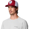 Columbia Unisex PFG Icon Mesh Ball Cap(Beet/Jumping Marlin)