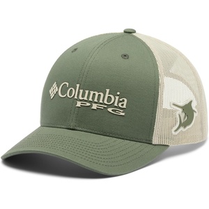 Columbia PFG Logo Mesh Ball Cap(Cypress/Dark Stone/Marlin)