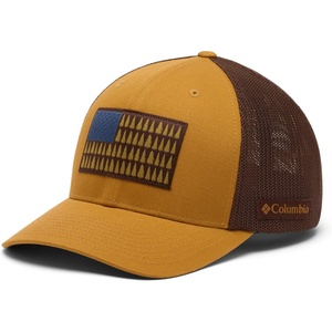 Columbia Unisex Adult PFG Logo Mesh Ball Cap(Maple Sugar/Tobacco)