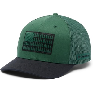 Columbia Unisex Adult PFG Logo Mesh Ball Cap(Rain Forest/Black)
